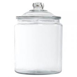 Two's Company Glass Decorative Display Jar with Lid