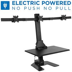 Triple Monitor Electric Standing Desk Converter