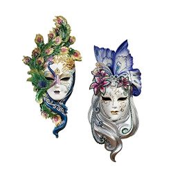 Design Toscano Peacock Feathers and Butterfly Wings Masks