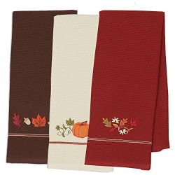 DII Cotton Thanksgiving Fall Holiday Decorative Dish Towels