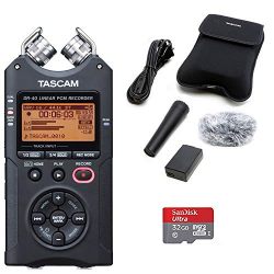 TASCAM DR-40 Digital Recorder with Accessory Kit