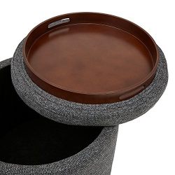 Rivet Madison Lift-Top Modern Storage Ottoman