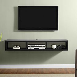 Martin Furniture Shallow Floating TV Console, 60", Black