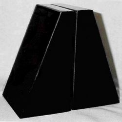 Khan Imports Large Black Marble Bookends