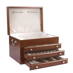 American Chest Majestic, 3-Drawer Solid Cherry Jewelry Chest