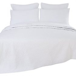 PHF Stone Washed Quilt Coverlet Set 100% Microfiber