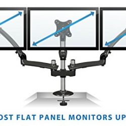 Triple Desk Monitor Mount for LCD and LED Computer