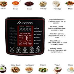 Aobosi 6Qt 8-in-1Multi-functional Electric Pressure Cooker