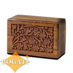 Hand-Carved Rosewood Urn Box (XX-Large)