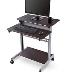 32" Mobile Ergonomic Stand up Desk Computer Workstation