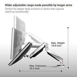 Loctek D7D Dual Monitor Mount LCD Arm 10''-27''