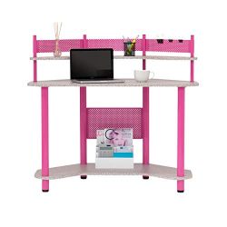 Calico Designs Study Corner Desk, Pink