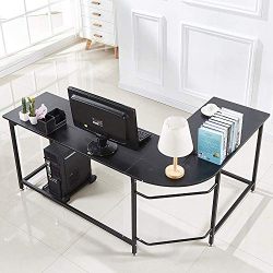 Hago Modern L-Shaped Desk Corner Computer Desk