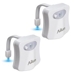 Toilet Night Light[2Pack]by Ailun,Motion Activated LED Light