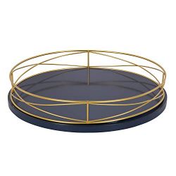 Kate and Laurel Mendel 14 Inch Round Tray