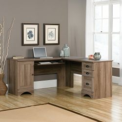 Sauder Harbor View Computer Desk,Salt Oak Finish