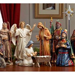 Christmas Nativity Set - Full 10 inch Real Life Nativity Set