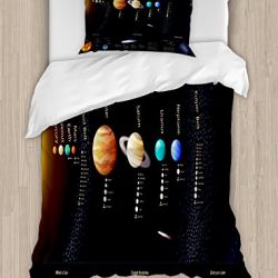 Ambesonne Outer Space Duvet Cover Set Twin Size