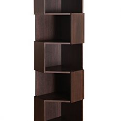 Furniture of America Bassey 5-Shelf Bookcase Display Stand