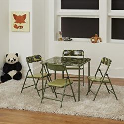 COSCO Kids Pinch-Free 5pc Vinyl Set, Camo with Green Frame