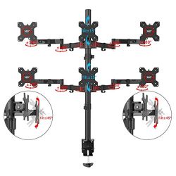 Suptek Hex Arm LCD LED Monitor Stand Desk