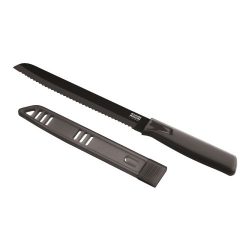 Kuhn Rikon Colori Blister Pack Bread Knife, 7-Inch, Black