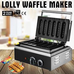 Forkwin Lolly Waffle Maker 6 Pcs, Waffle Dog Machine