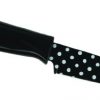 Kuhn Rikon Colori Polka Dot Paring Knife, 4-Inch, Black