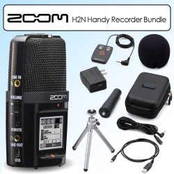 Zoom H2n Handy Handheld Digital Multitrack Recorder Bundle