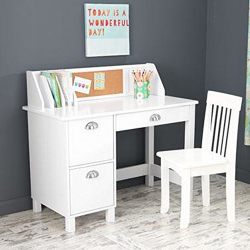 Kids Desk With Chair And Storage Set - Activity Study