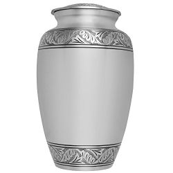 Silver Funeral Urn by Liliane Memorials - Cremation Urn