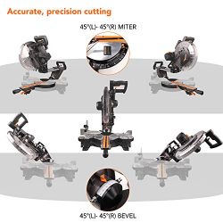 Sliding Miter Saw, Tacklife 12inch, 15Amp Double-Bevel