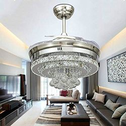 Huston Fan 42 Inch Modern Decorative Crystal Balls