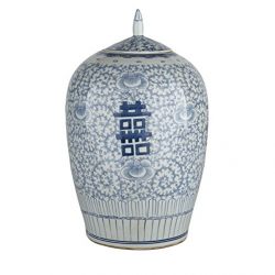 Oriental Ceramic Decorative Double Happiness Ginger Jar