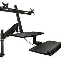 Mount-It! Sit Stand Desk, Standing Desk, Height-Adjustable