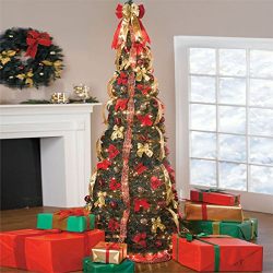 BrylaneHome 71/2' Deluxe Pop-Up Christmas Tree