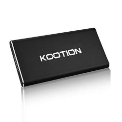 KOOTION Portable SSD 120GB External USB 3.0 Solid State Drive, Black