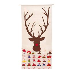 Good Ruby Advent Calendar for Kids, Large Hanging Christmas