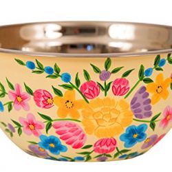 Hand Painted Stainless Steel Bowl – Large Salad Bowl