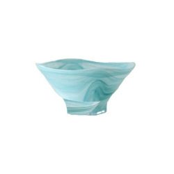 Shiraleah Large Turquoise Polished Alabaster Squared Bowl