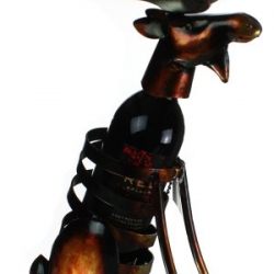 Metal Rustic Moose - Decorative Wine Bottle Holder
