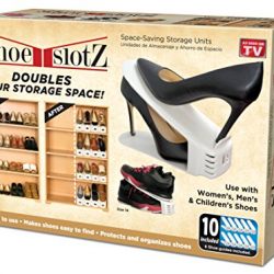 Space-Saving Shoe Slotz Storage Units in Ivory