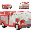 Ebros Ceramic Large Vintage Fire Engine Cookie Jar