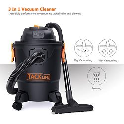 Tacklife Wet Dry Vacuum 5 Gallon, 5.5 Peak HP