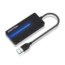 KOOTION USB 3.0 Hub, Ultra Slim 3-Port USB 3.0 Data Hub