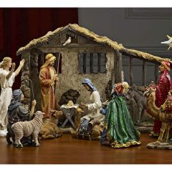 Deluxe Edition 16 Piece 10 Inch Christmas Nativity Set