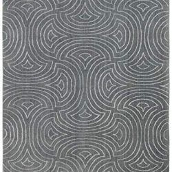 Rivet Modern Wave Cosmopolitan Rug, 5' x 7', Moss