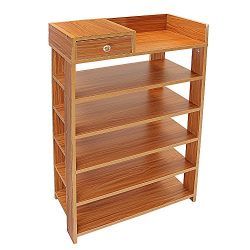 Jerry & Maggie - 5 Tier Wood MDF Board Shoe Rack