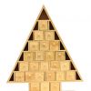 Christmas Tree Advent Calendar 15" x 13" with Drawers