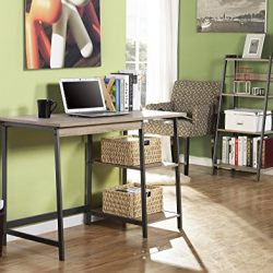 Homestar 2 Piece Laptop Desk & 4-Shelf Bookcase Set